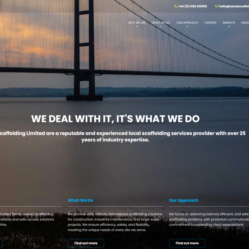 B&A Scaffolding Launches New Website